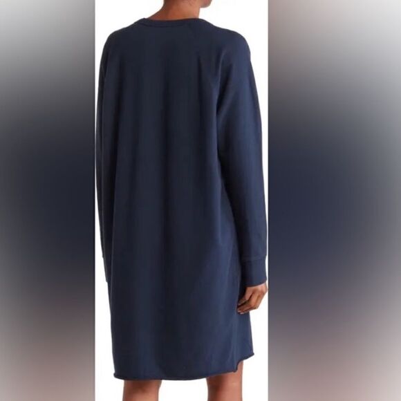 James Perse long raglan sleeve cotton French Terry dress size 2( US4-6) NWT - Picture 2 of 7